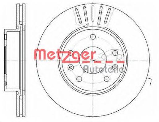 METZGER 667010 Тормозной диск