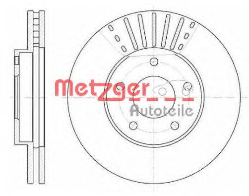 METZGER 668110 Тормозной диск
