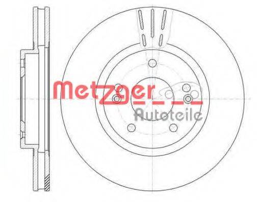METZGER 689710 Тормозной диск