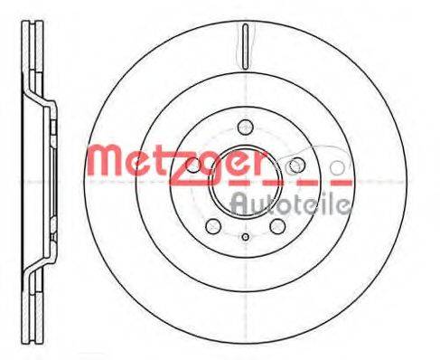METZGER 6126710 Тормозной диск