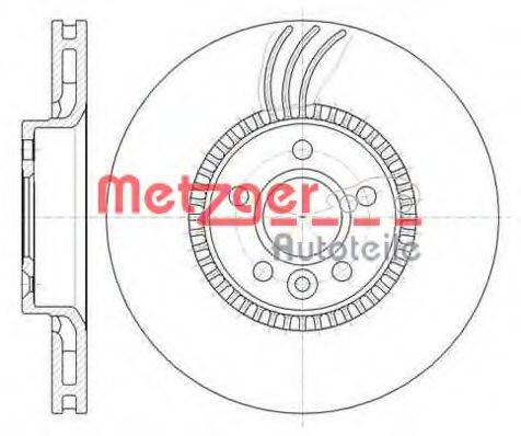 Тормозной диск METZGER 61280.10