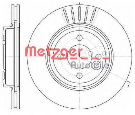 Тормозной диск METZGER 6624.10
