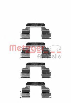 Комплектующие, колодки дискового тормоза METZGER 109-1230