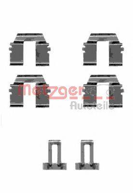 Комплектующие, колодки дискового тормоза METZGER 109-1233