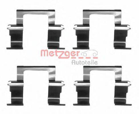 Комплектующие, колодки дискового тормоза METZGER 109-1274