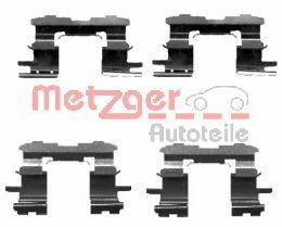 Комплектующие, колодки дискового тормоза METZGER 109-1631