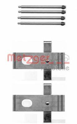 Комплектующие, колодки дискового тормоза METZGER 109-1634