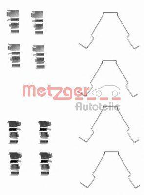 METZGER 1091652 Комплектующие, колодки дискового тормоза
