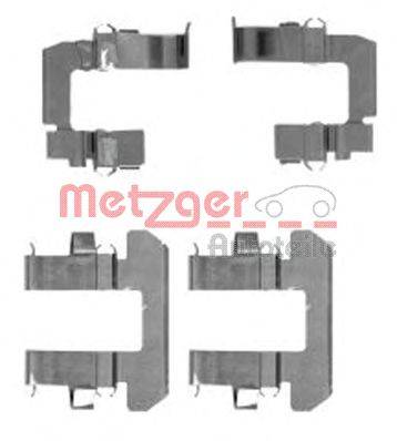 Комплектующие, колодки дискового тормоза METZGER 109-1763