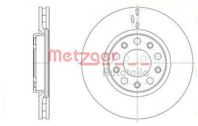 METZGER 6110661 Тормозной диск