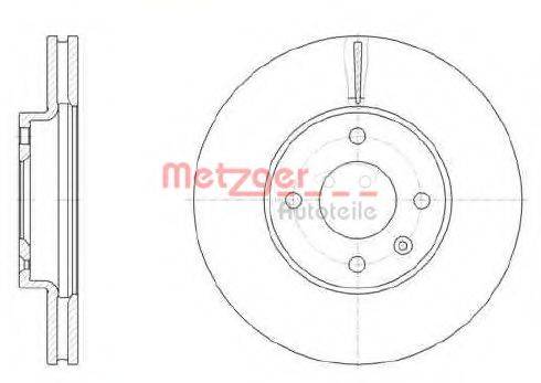 Тормозной диск METZGER 61456.10