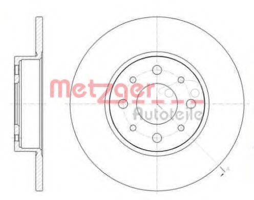 Тормозной диск METZGER 6110307