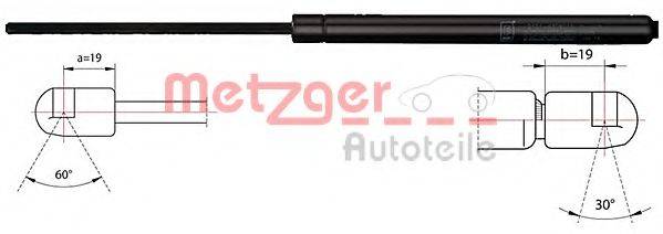 METZGER 2110516 Газовая пружина, крышка багажник
