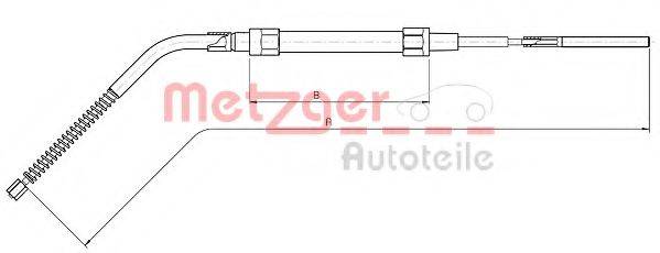 METZGER 104134 Трос, стояночная тормозная система