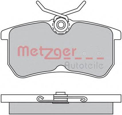 METZGER 1170025 Комплект тормозных колодок, дисковый тормоз