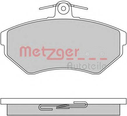 METZGER 1170061 Комплект тормозных колодок, дисковый тормоз
