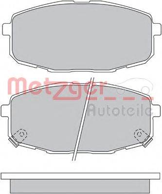 METZGER 1170097 Комплект тормозных колодок, дисковый тормоз