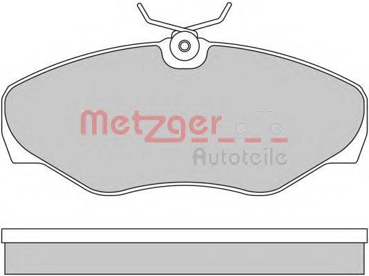 METZGER 1170110 Комплект тормозных колодок, дисковый тормоз