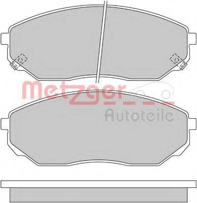 METZGER 1170297 Комплект тормозных колодок, дисковый тормоз