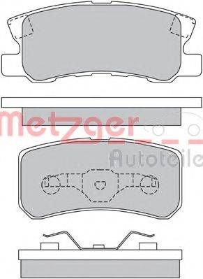 METZGER 1170323 Комплект тормозных колодок, дисковый тормоз