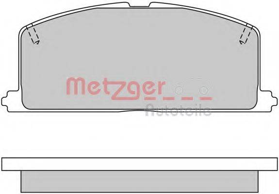 METZGER 1170327 Комплект тормозных колодок, дисковый тормоз