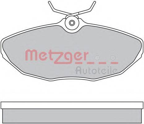 METZGER 1170341 Комплект тормозных колодок, дисковый тормоз