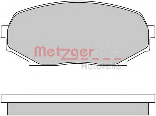 METZGER 1170396 Комплект тормозных колодок, дисковый тормоз