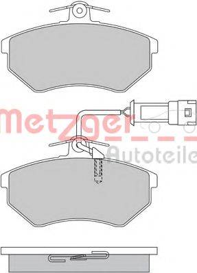 METZGER 1170412 Комплект тормозных колодок, дисковый тормоз