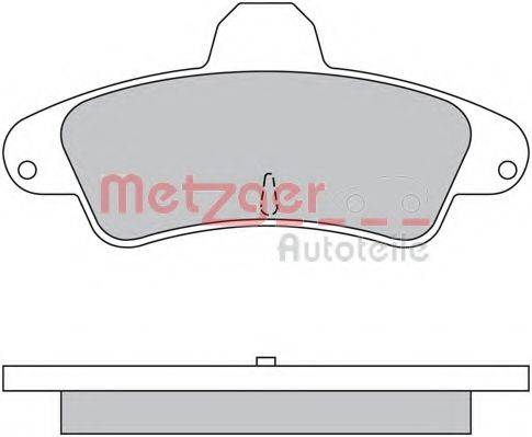 METZGER 1170430 Комплект тормозных колодок, дисковый тормоз