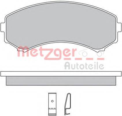 METZGER 1170450 Комплект тормозных колодок, дисковый тормоз