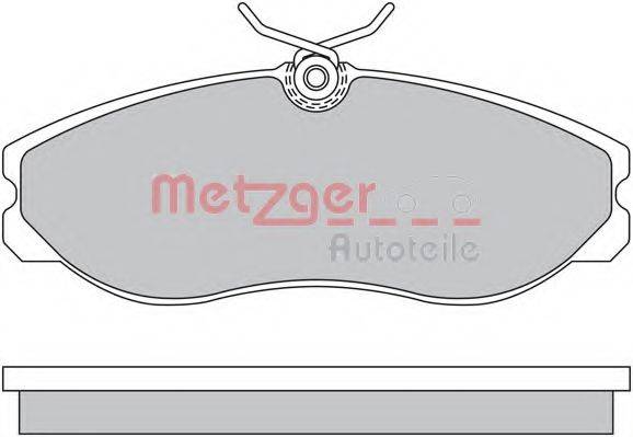METZGER 1170451 Комплект тормозных колодок, дисковый тормоз