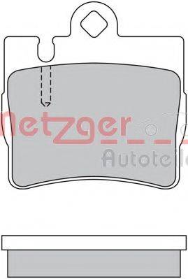 METZGER 1170460 Комплект тормозных колодок, дисковый тормоз