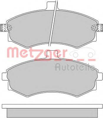 METZGER 1170506 Комплект тормозных колодок, дисковый тормоз
