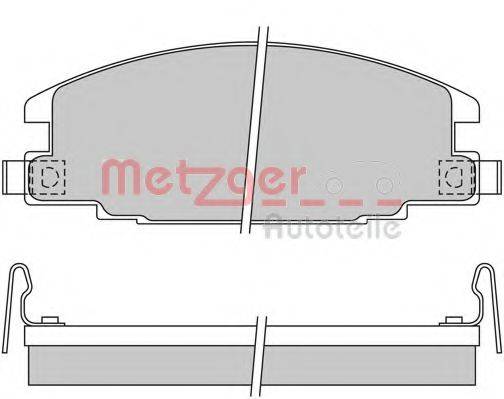 METZGER 1170571 Комплект тормозных колодок, дисковый тормоз