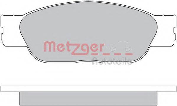 METZGER 1170610 Комплект тормозных колодок, дисковый тормоз