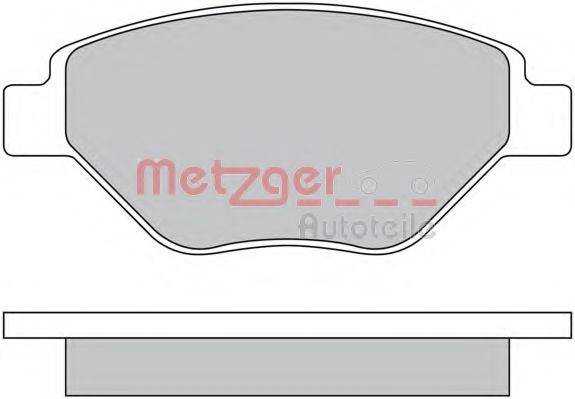METZGER 1170652 Комплект тормозных колодок, дисковый тормоз