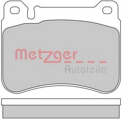 METZGER 1170407 Комплект тормозных колодок, дисковый тормоз