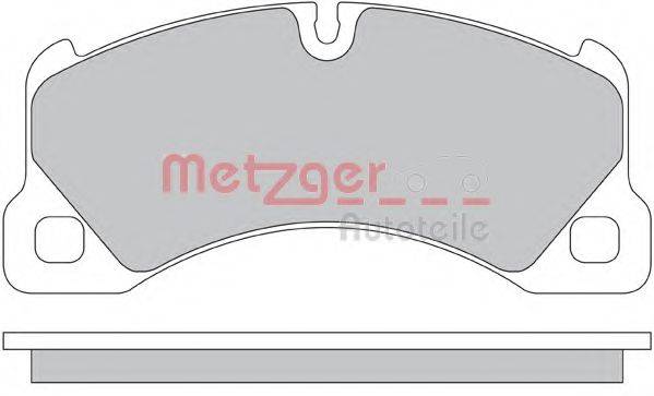 Комплект тормозных колодок, дисковый тормоз METZGER 1170445
