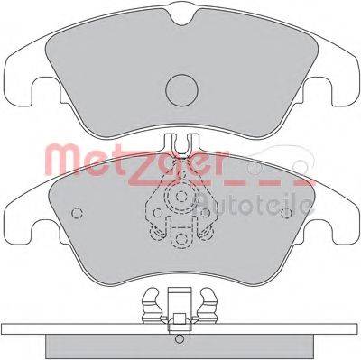 METZGER 1170509 Комплект тормозных колодок, дисковый тормоз