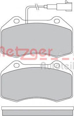 METZGER 1170559 Комплект тормозных колодок, дисковый тормоз