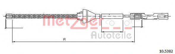 Трос, стояночная тормозная система METZGER 10.5382