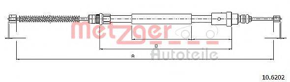 Трос, стояночная тормозная система METZGER 10.6202