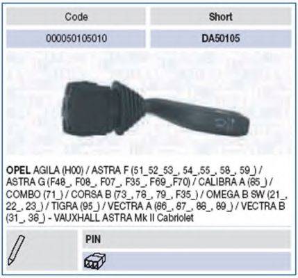 Выключатель на колонке рулевого управления MAGNETI MARELLI 000050105010