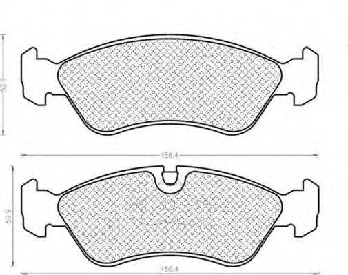 Комплект тормозных колодок, дисковый тормоз MAGNETI MARELLI 430216170397