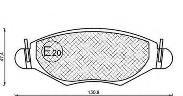 Комплект тормозных колодок, дисковый тормоз MAGNETI MARELLI 430216171204