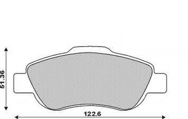 Комплект тормозных колодок, дисковый тормоз MAGNETI MARELLI 430216171409