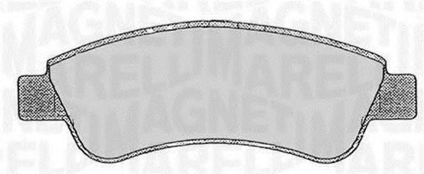 Комплект тормозных колодок, дисковый тормоз MAGNETI MARELLI 363916060174
