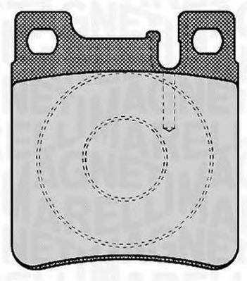 Комплект тормозных колодок, дисковый тормоз MAGNETI MARELLI 363916060303
