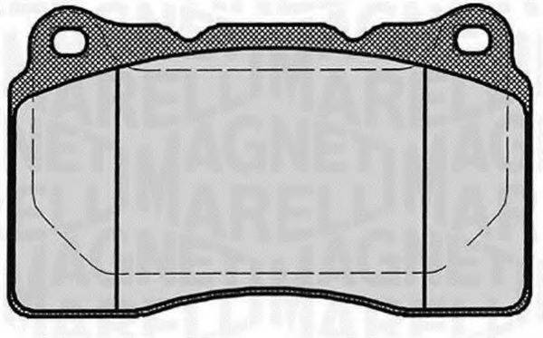 MAGNETI MARELLI 363916060499 Комплект тормозных колодок, дисковый тормоз