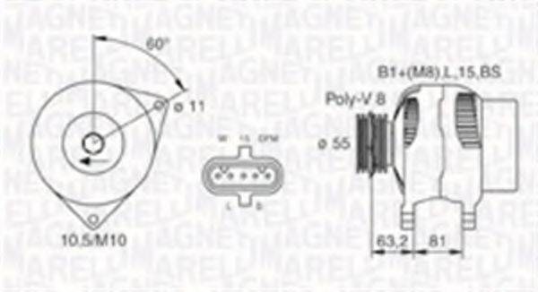 MAGNETI MARELLI 063730030010 Генератор